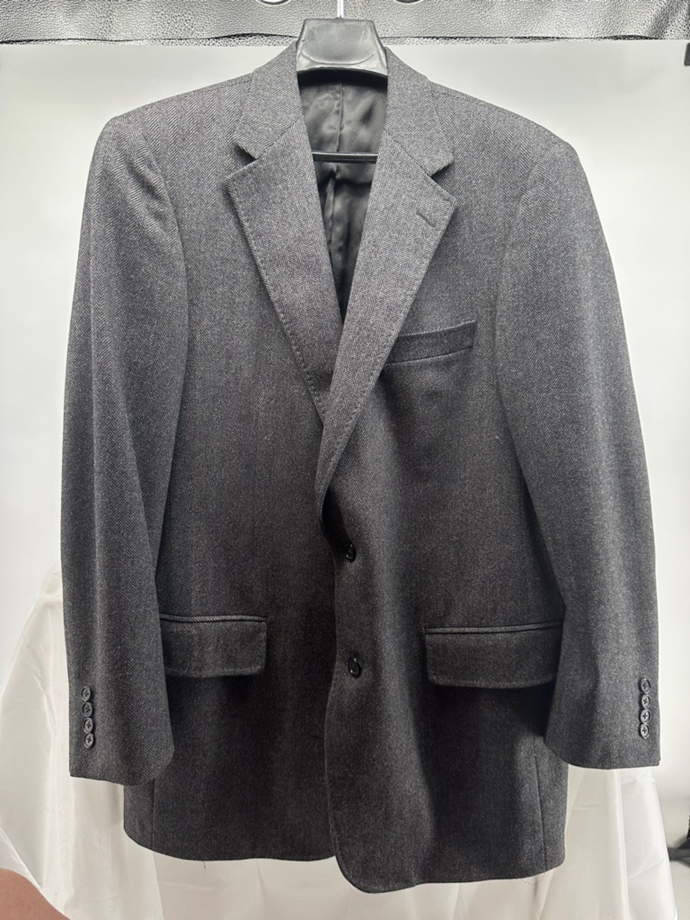 Samuelsohn Greenwich wool cashmere gray sports jacket